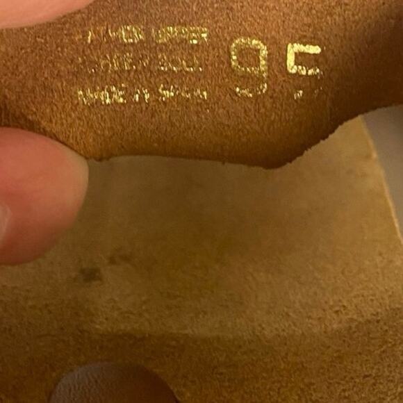 Yokono Leather Brown T Strap Thong Cork Footbed Flip Flop Adjustable Sandal 9.5 - Picture 7 of 7